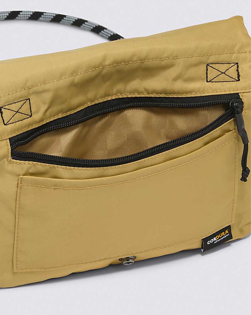 Men's Vans Level Out Crossbody Bags Yellow | USA VPW-312489