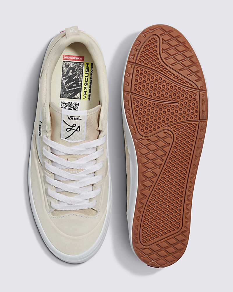 Men's Vans Lizzie Low Skate Shoes Beige | USA XFY-124570