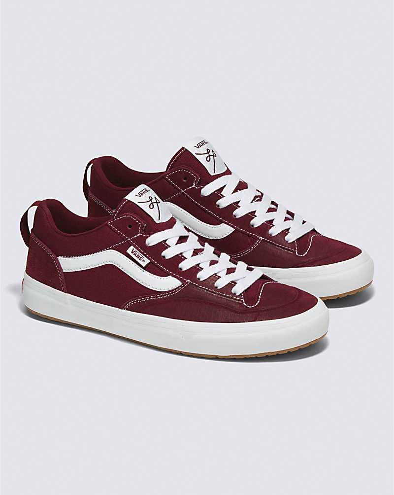 Men's Vans Lizzie Low Skate Shoes Burgundy | USA DQU-340276