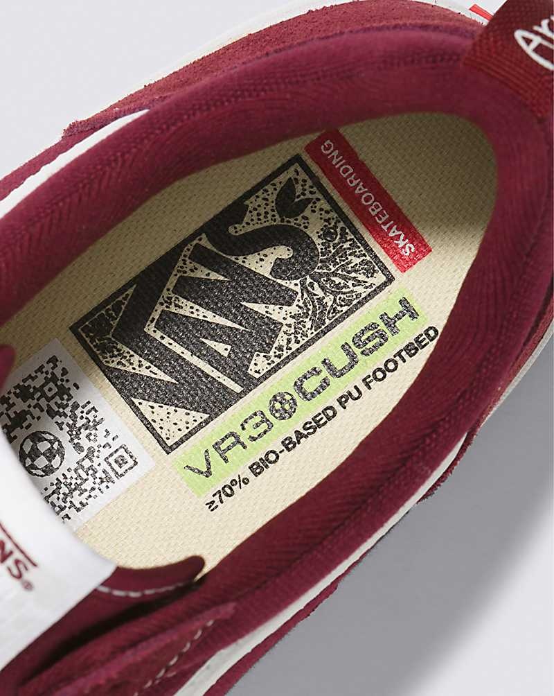 Men's Vans Lizzie Low Skate Shoes Burgundy | USA DQU-340276