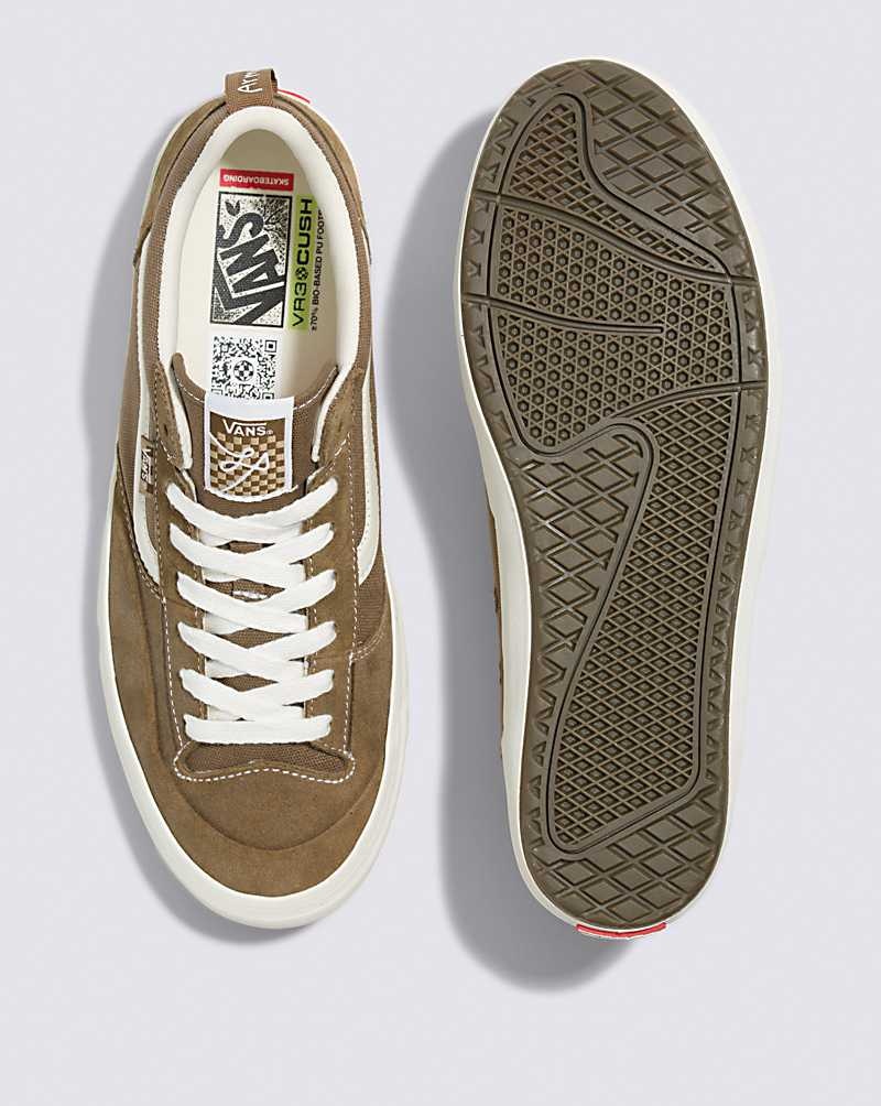 Men's Vans Lizzie Low Skate Shoes Khaki | USA BWF-478526