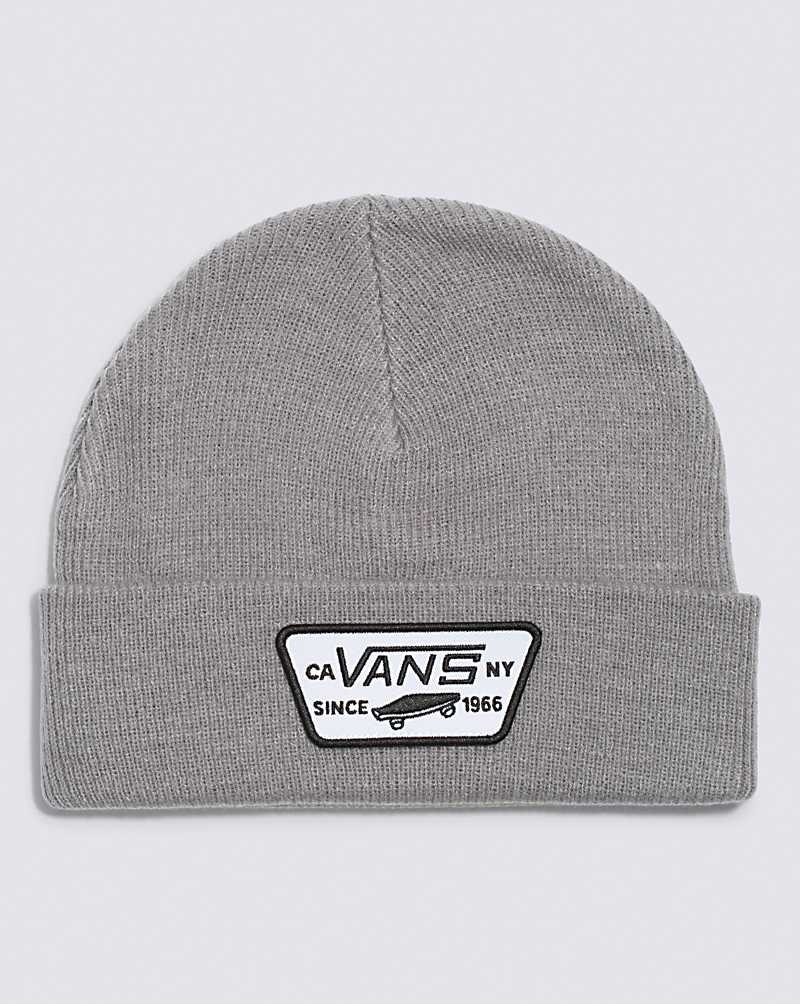 Men\'s Vans Milford Beanie Grey | USA GQS-697812