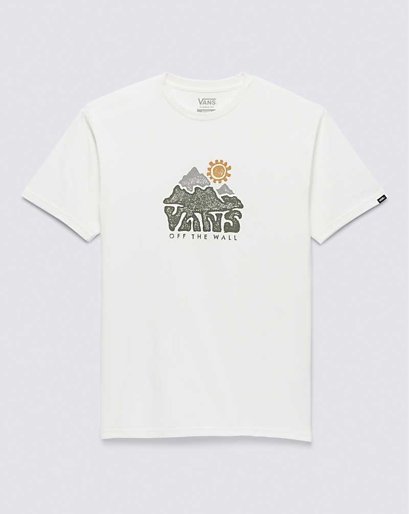 Men's Vans Mountain View T-Shirt White | USA DHY-980325