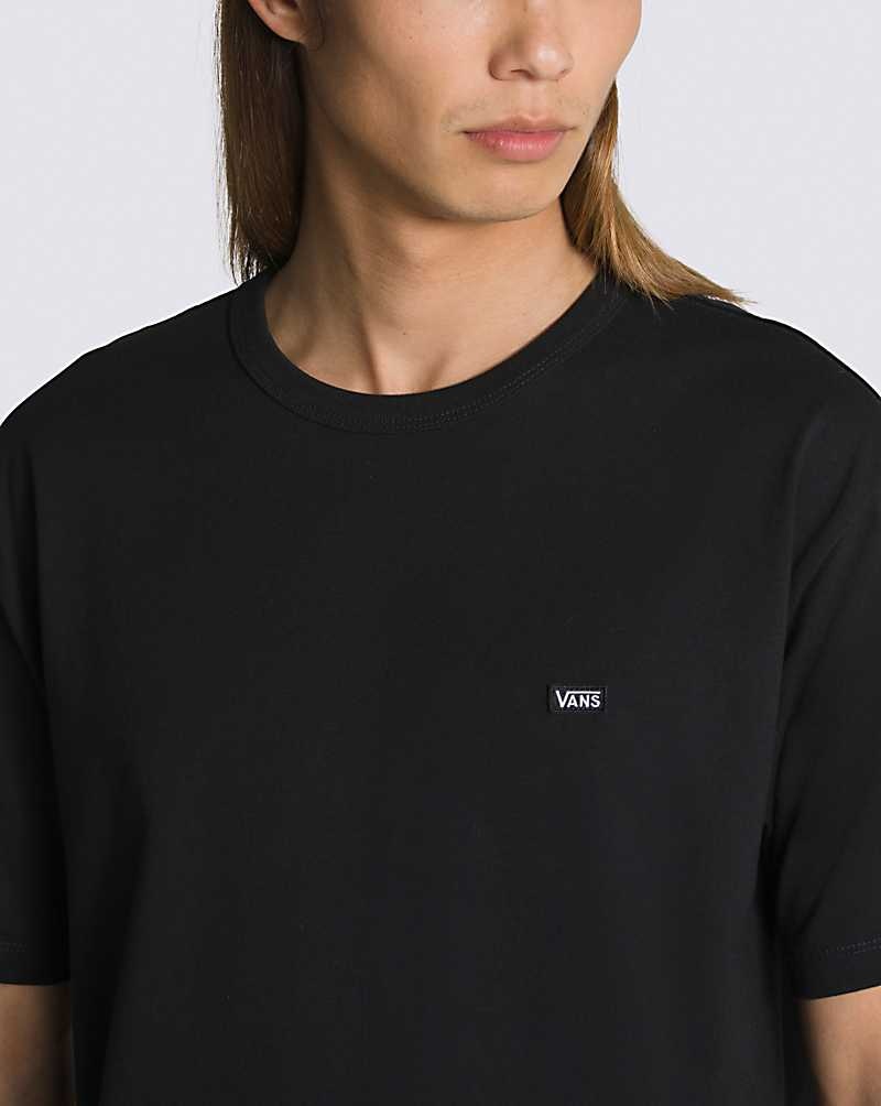 Men's Vans Off The Wall Classic T-Shirt Black | USA WFL-564031