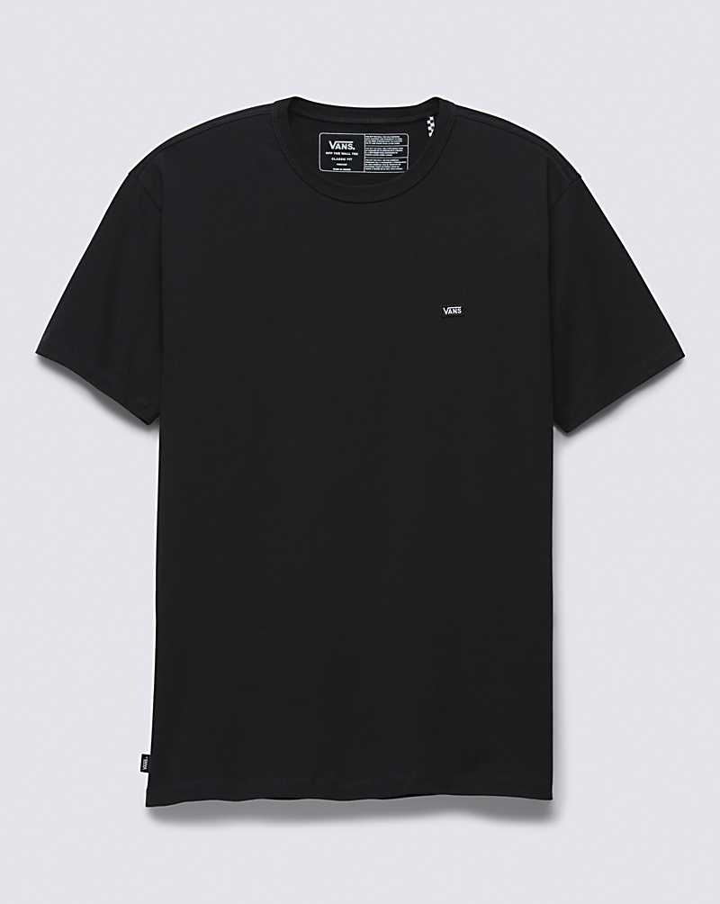 Men's Vans Off The Wall Classic T-Shirt Black | USA WFL-564031