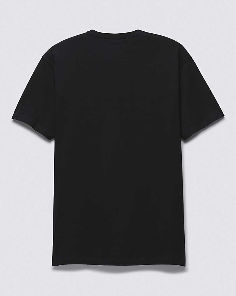 Men's Vans Off The Wall Classic T-Shirt Black | USA WFL-564031