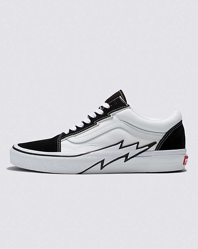 Men\'s Vans Old Skool Bolt 2-Tone Shoes Black White | USA OBK-956483