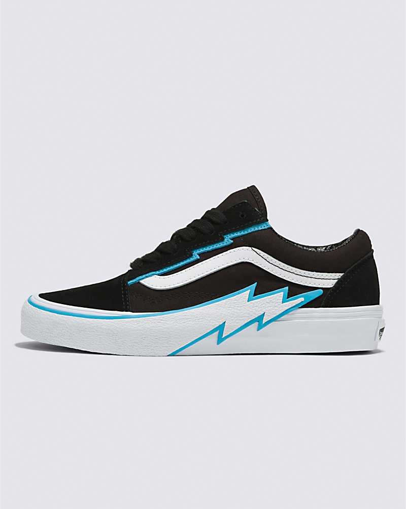 Men\'s Vans Old Skool Bolt Shoes Black Blue | USA WRJ-084971