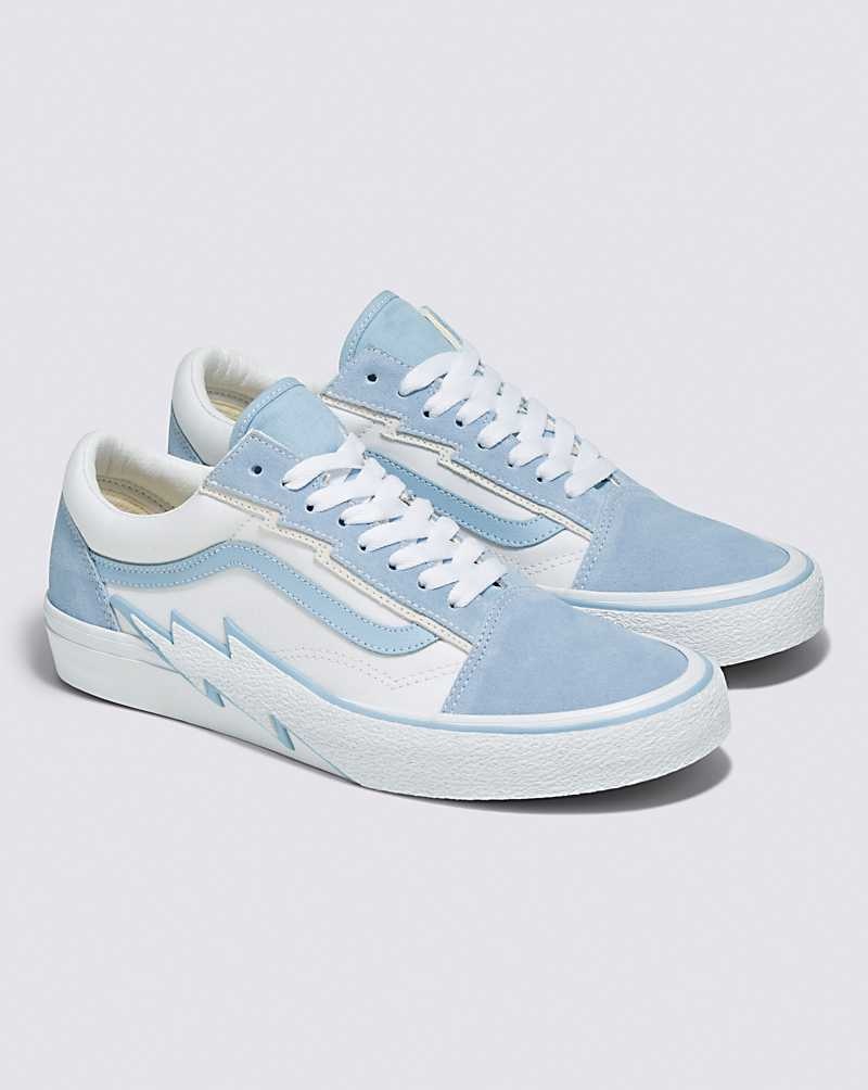 Men's Vans Old Skool Bolt Shoes Blue White | USA WCY-379548