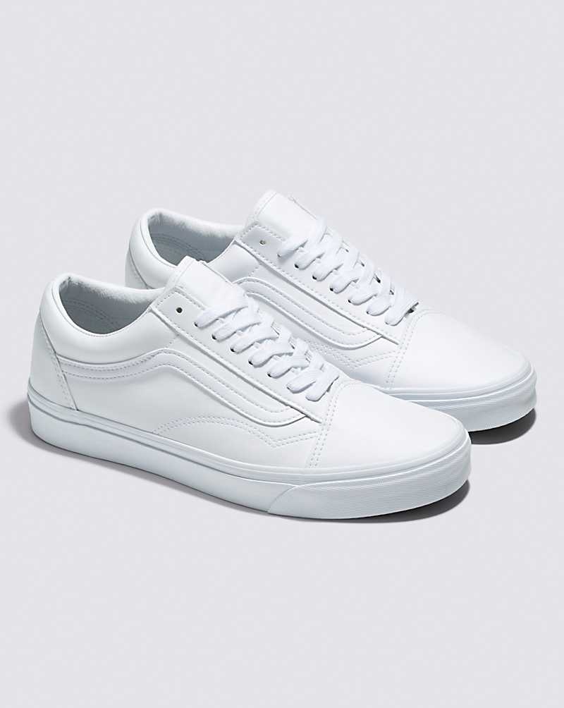 Men's Vans Old Skool Classic Tumble Shoes White | USA AGR-105869