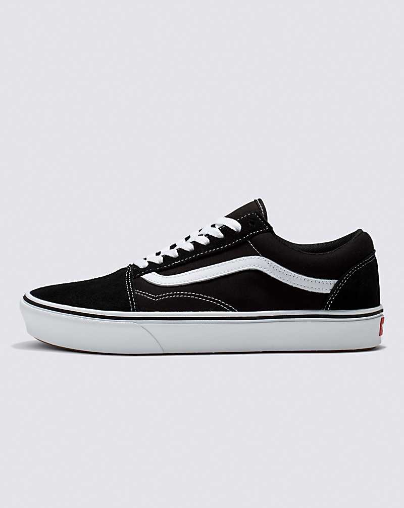 Men\'s Vans Old Skool ComfyCush Shoes Black White | USA CLK-317296