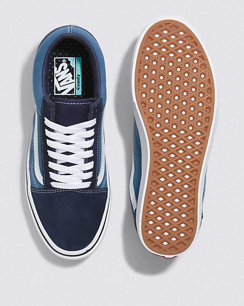 Men's Vans Old Skool ComfyCush Shoes Navy | USA JWH-316095