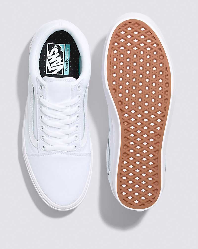 Men's Vans Old Skool ComfyCush Shoes White | USA IVL-147306