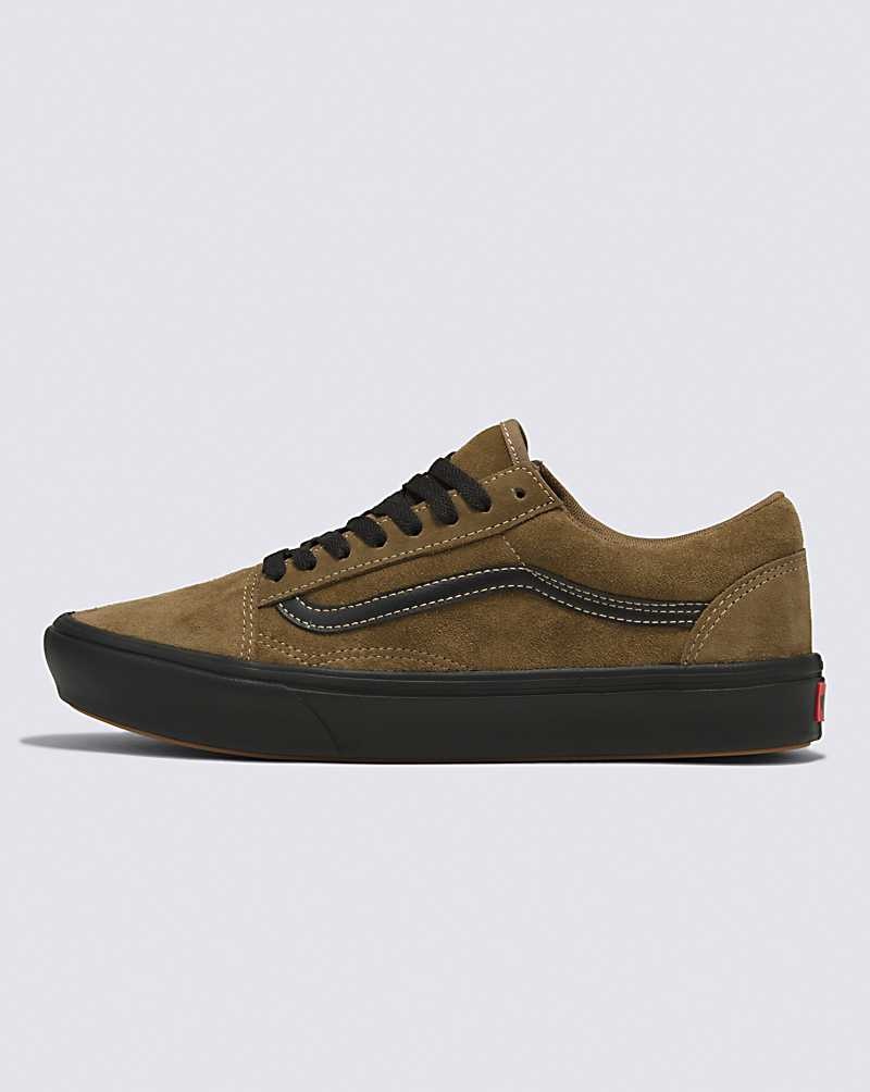 Men\'s Vans Old Skool ComfyCush Suede Shoes Brown | USA EKJ-768052