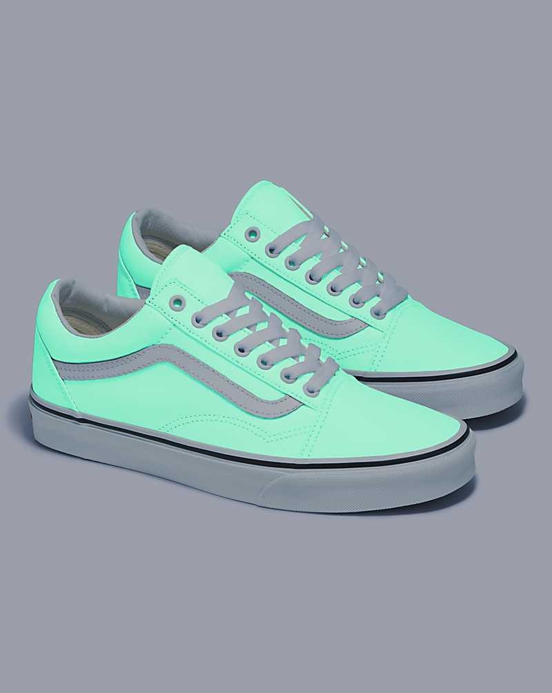 Men's Vans Old Skool Glow Shoes White | USA APR-843769