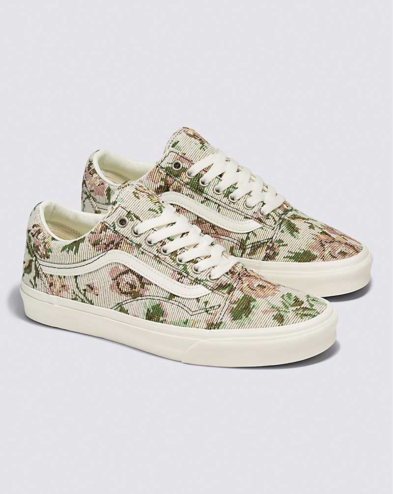 Men's Vans Old Skool Tapestry Floral Shoes Multicolor | USA SWR-271394