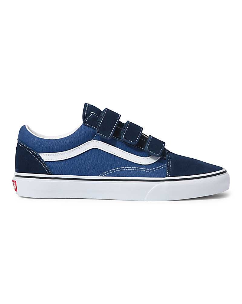 Men's Vans Old Skool V Shoes Blue | USA YBV-720896