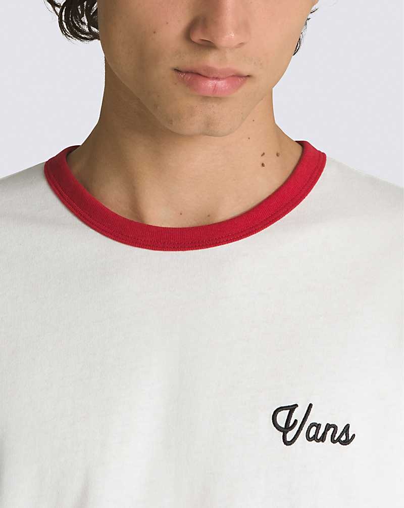 Men's Vans Parts And Service T-Shirt White | USA RNK-628930