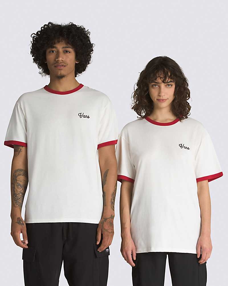 Men's Vans Parts And Service T-Shirt White | USA RNK-628930