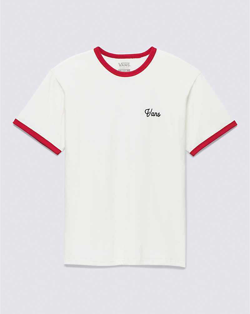 Men's Vans Parts And Service T-Shirt White | USA RNK-628930