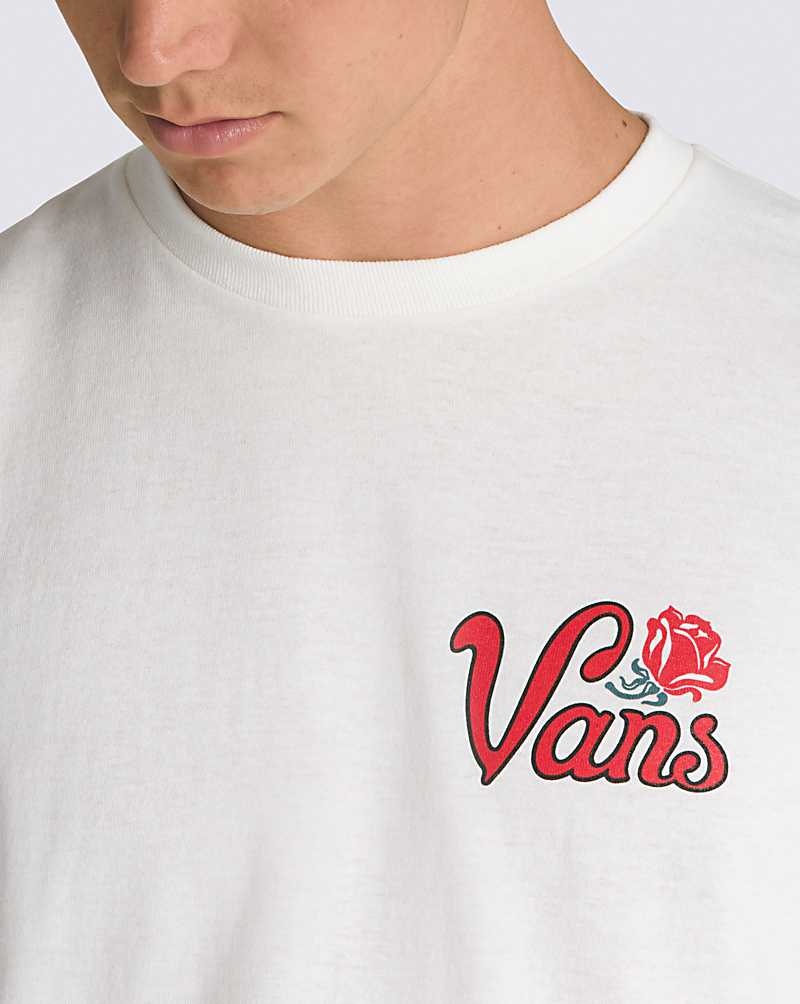 Men's Vans Pasa T-Shirt White | USA ELU-235709