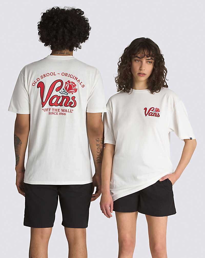 Men's Vans Pasa T-Shirt White | USA ELU-235709