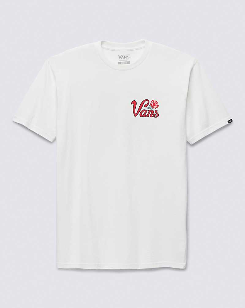 Men's Vans Pasa T-Shirt White | USA ELU-235709