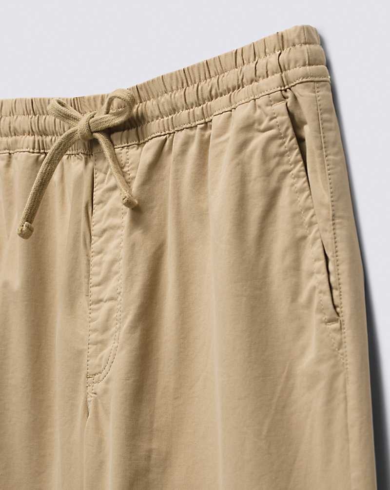 Men's Vans Range Relaxed Elastic Pants Khaki | USA TWX-914708