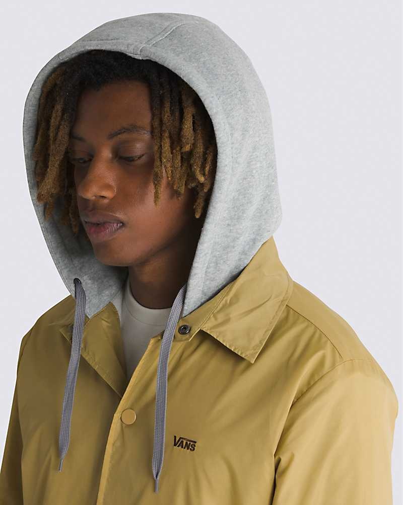 Men's Vans Riley Jacket Yellow | USA BGD-746293