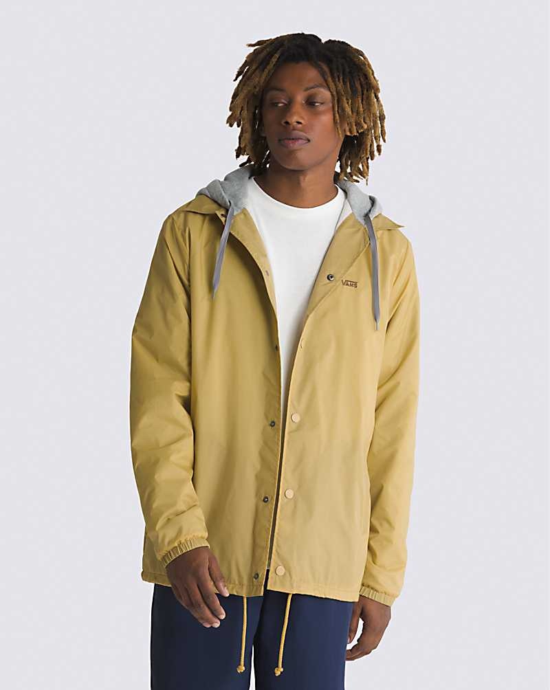 Men\'s Vans Riley Jacket Yellow | USA BGD-746293