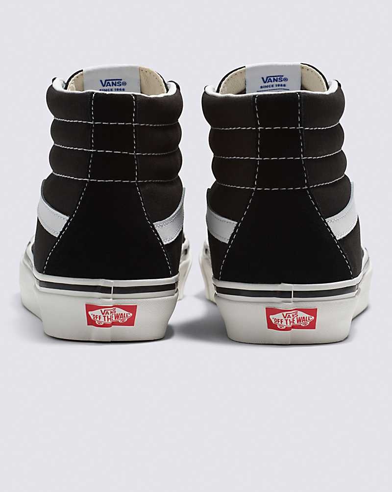 Men's Vans SK8-Hi 38 DX Shoes Black White | USA RXB-281605