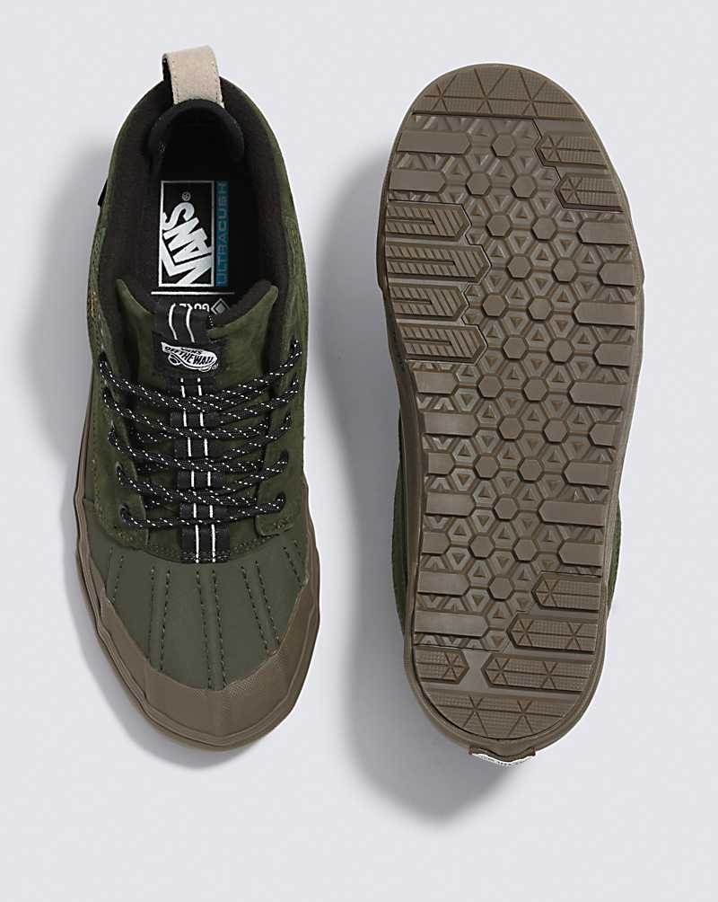 Men's Vans Sk8-Hi Del Pato MTE-2 Shoes Dark Olive | USA CAH-167382