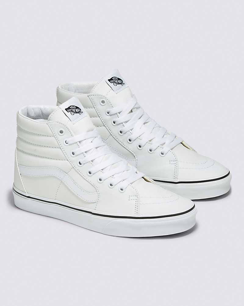 Men's Vans Sk8-Hi Glow Shoes White | USA QBK-250637