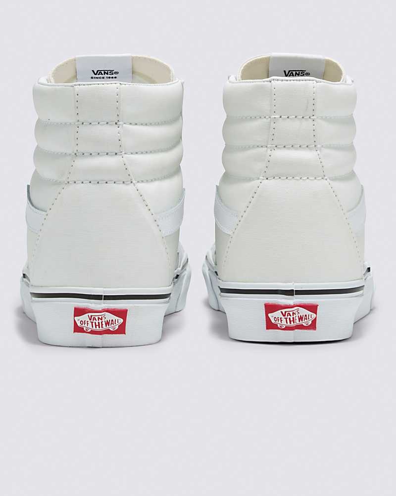 Men's Vans Sk8-Hi Glow Shoes White | USA QBK-250637