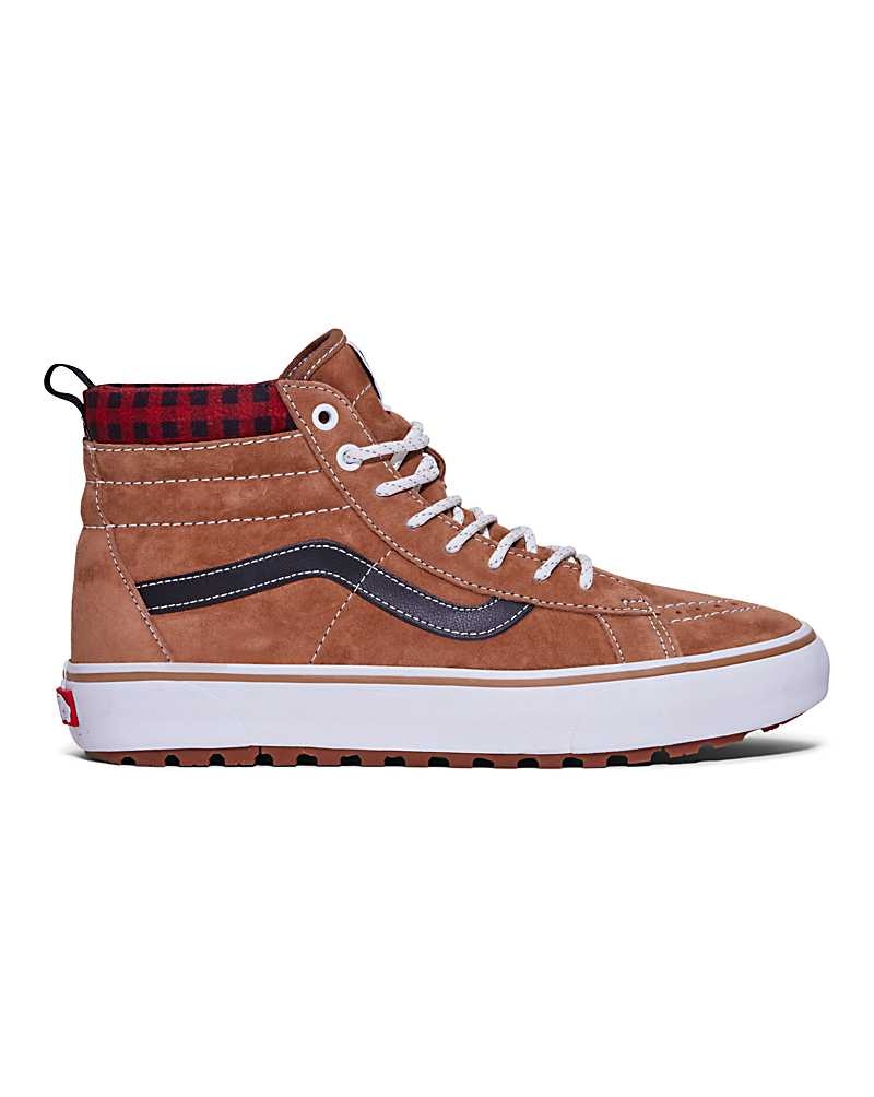 Men's Vans Sk8-Hi MTE-1 Shoes Brown Black | USA XZM-135072