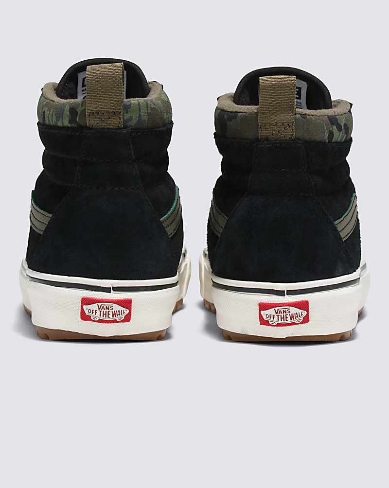 Men's Vans Sk8-Hi MTE-1 Shoes Camo Black | USA YEW-574698