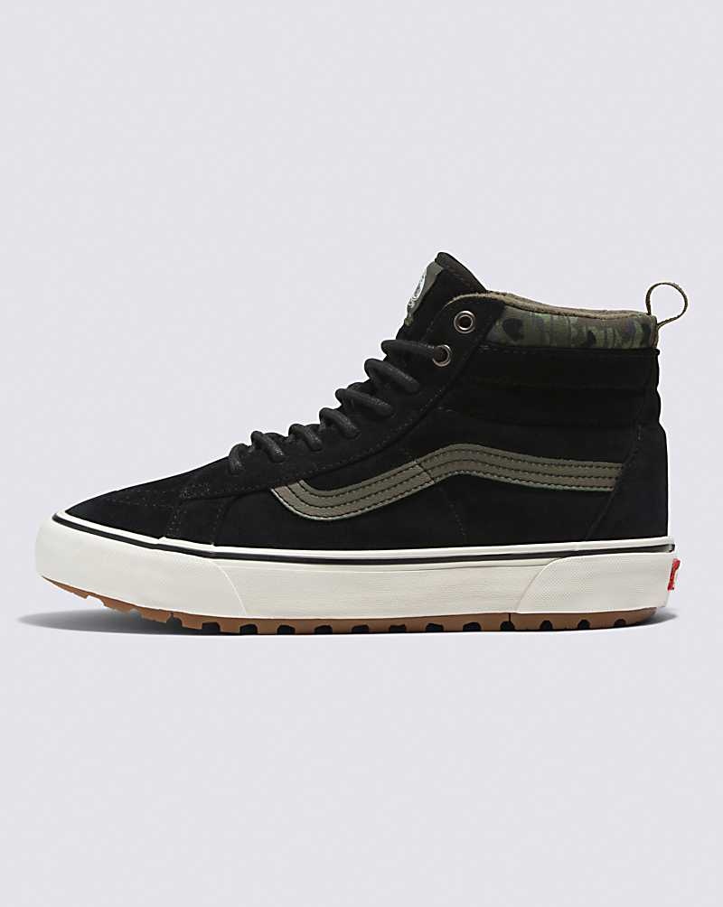 Men\'s Vans Sk8-Hi MTE-1 Shoes Camo Black | USA YEW-574698