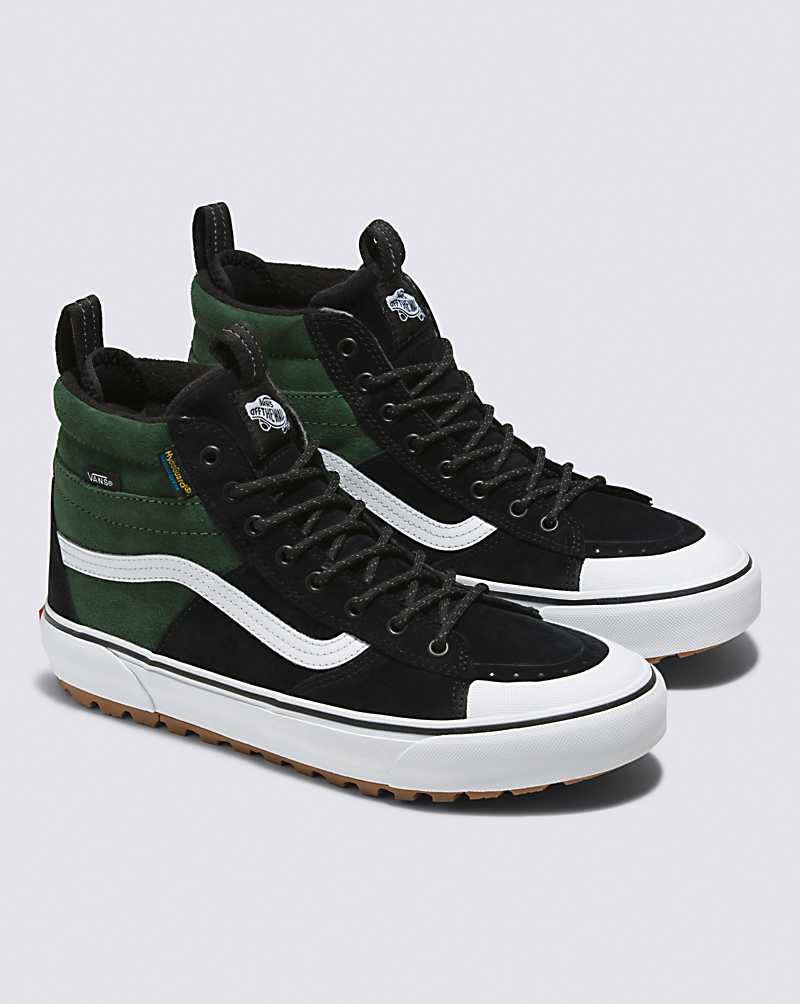 Men's Vans Sk8-Hi MTE-2 Shoes Black Green | USA QMW-568490