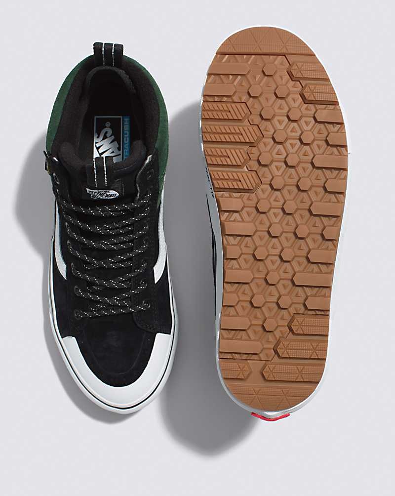 Men's Vans Sk8-Hi MTE-2 Shoes Black Green | USA QMW-568490