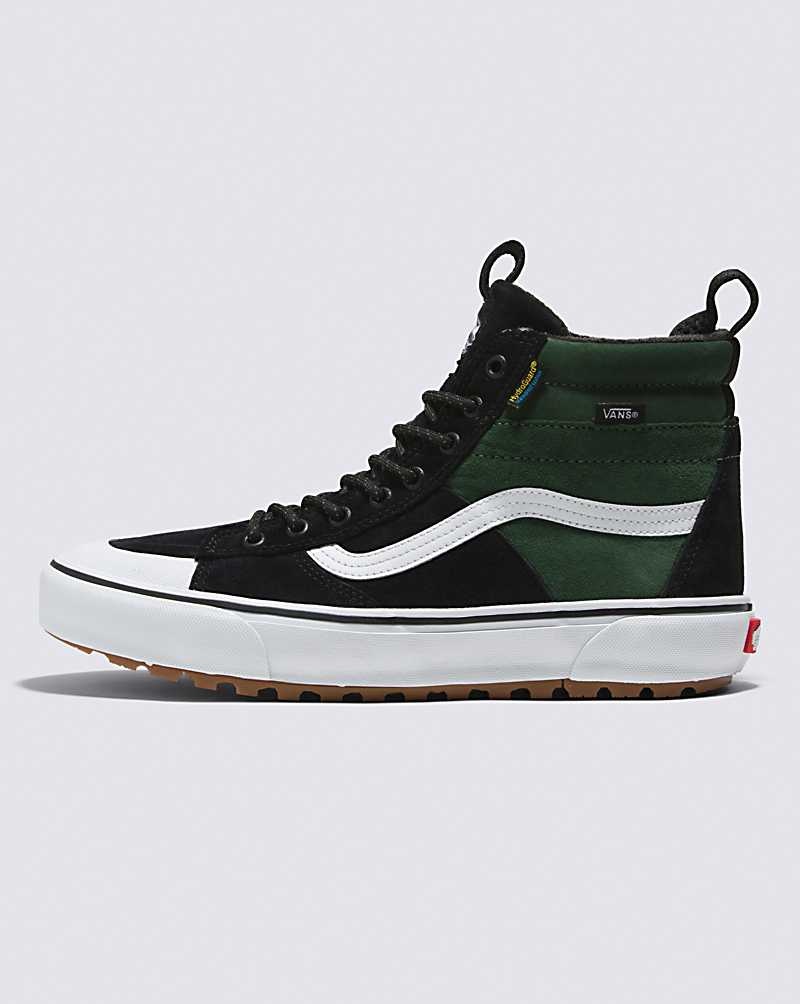 Men\'s Vans Sk8-Hi MTE-2 Shoes Black Green | USA QMW-568490