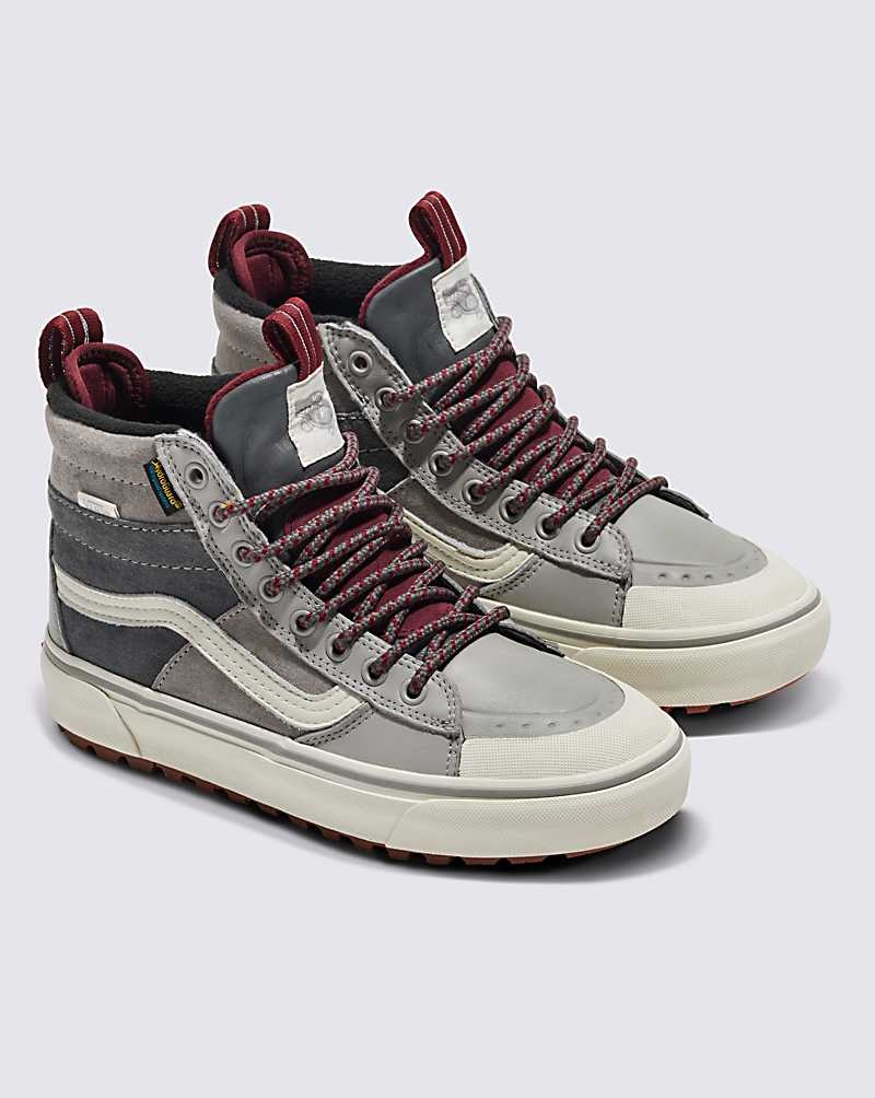 Men's Vans Sk8-Hi MTE-2 Shoes Grey | USA SRZ-185962