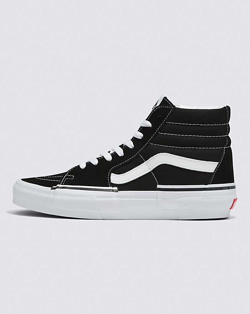 Men\'s Vans Sk8-Hi Rearrange Shoes Black White | USA EML-908154