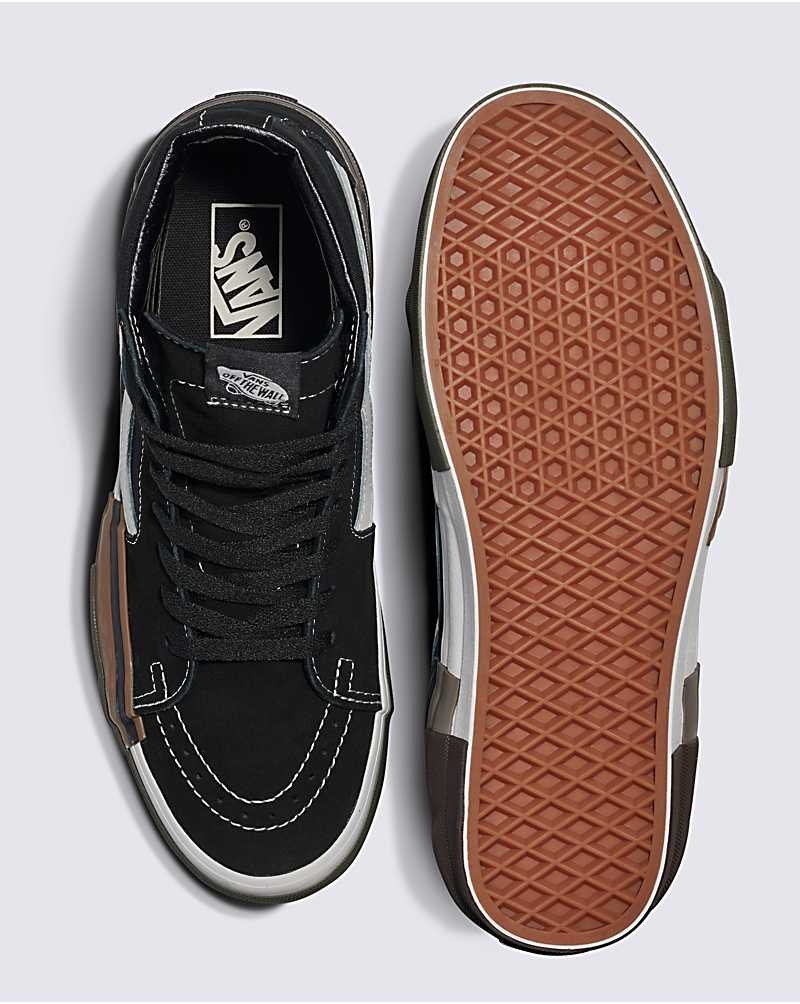 Men's Vans Sk8-Hi Rearrange Shoes Black | USA HLY-782405