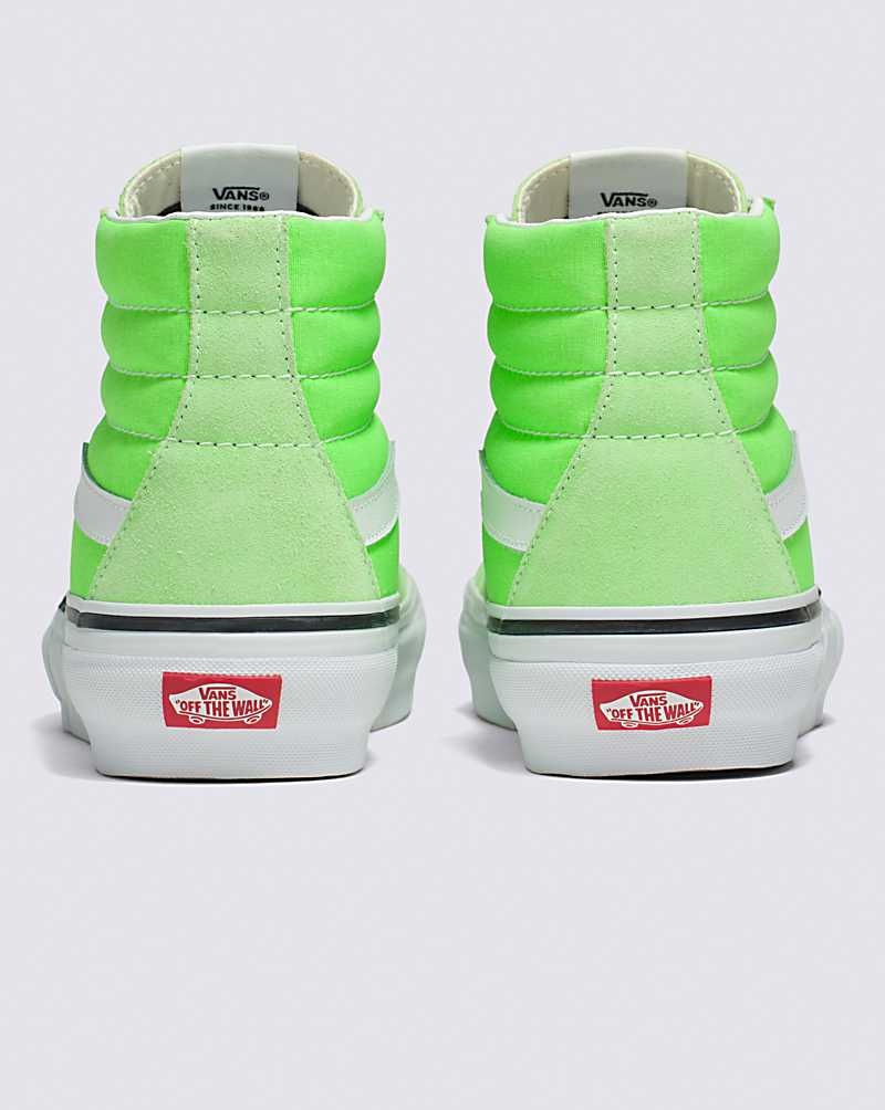 Men's Vans Sk8-Hi Rearrange Shoes Green White | USA WCS-795813