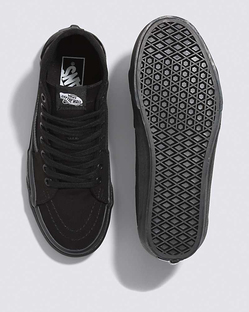 Men's Vans Sk8-Hi Tapered Shoes Black | USA IZE-952146