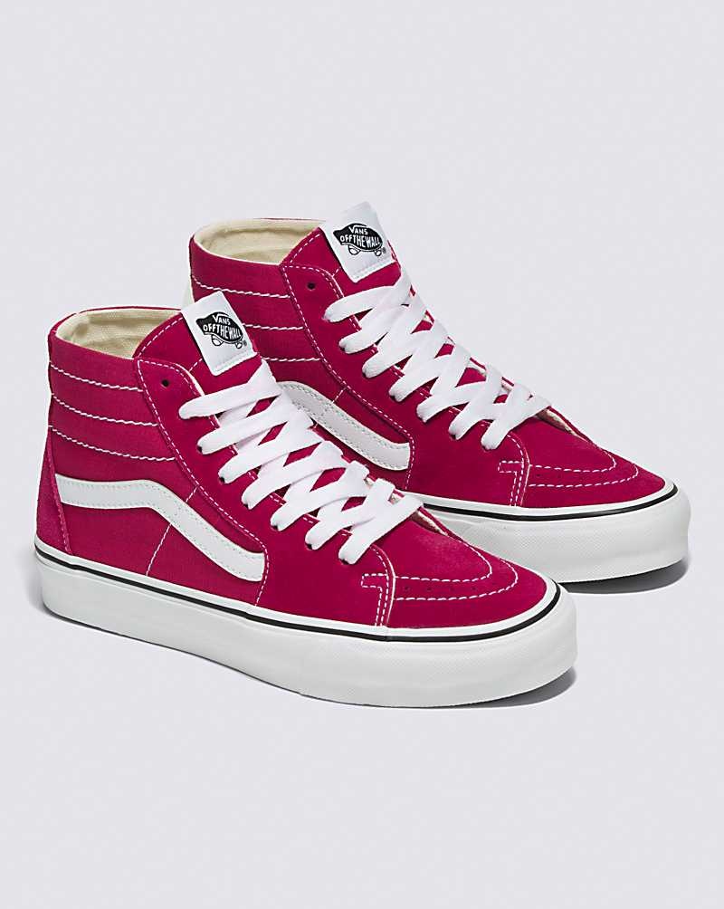 Men's Vans Sk8-Hi Tapered Shoes Red | USA VRO-075218