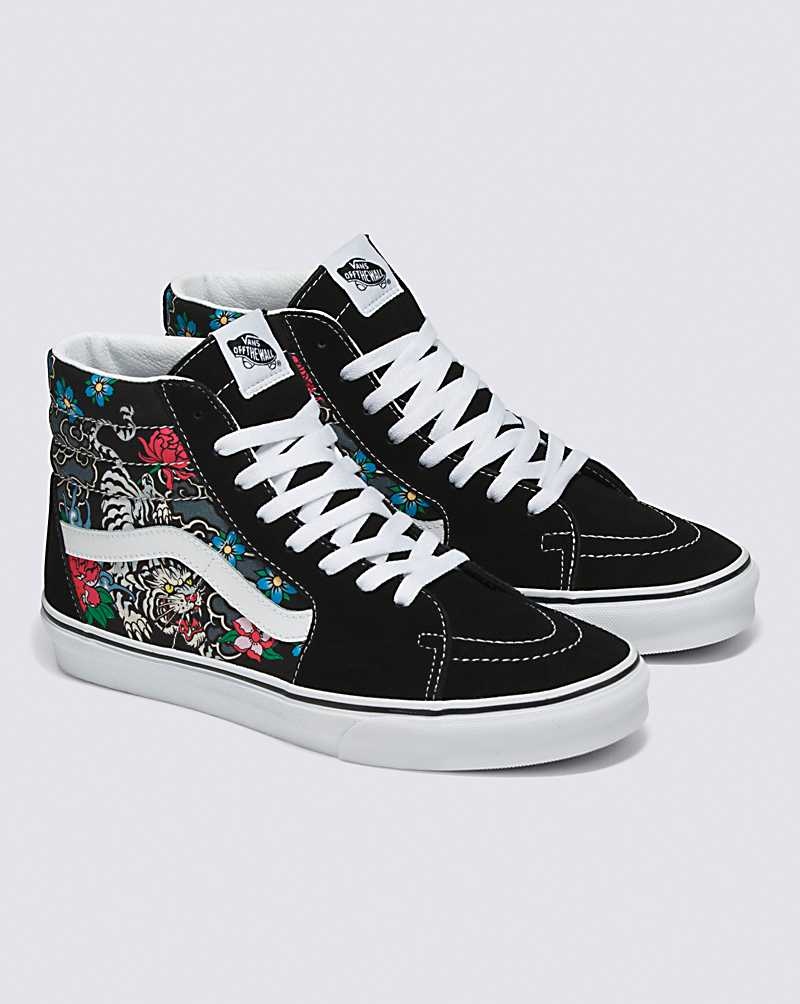 Men's Vans Sk8-Hi Tiger Floral Shoes Multicolor | USA BRN-529740