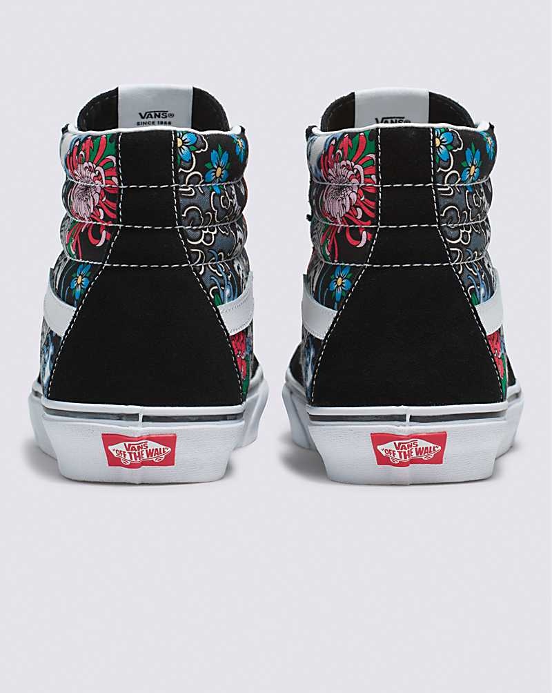 Men's Vans Sk8-Hi Tiger Floral Shoes Multicolor | USA BRN-529740