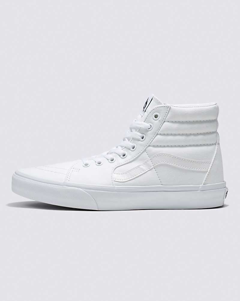 Men\'s Vans Sk8-Hi Wide Shoes White | USA JLS-456381