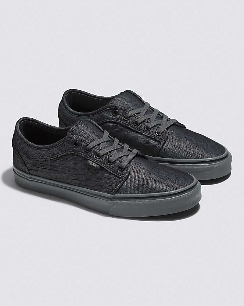 Men's Vans Skate Chukka Low Skate Shoes Black | USA MCW-594821